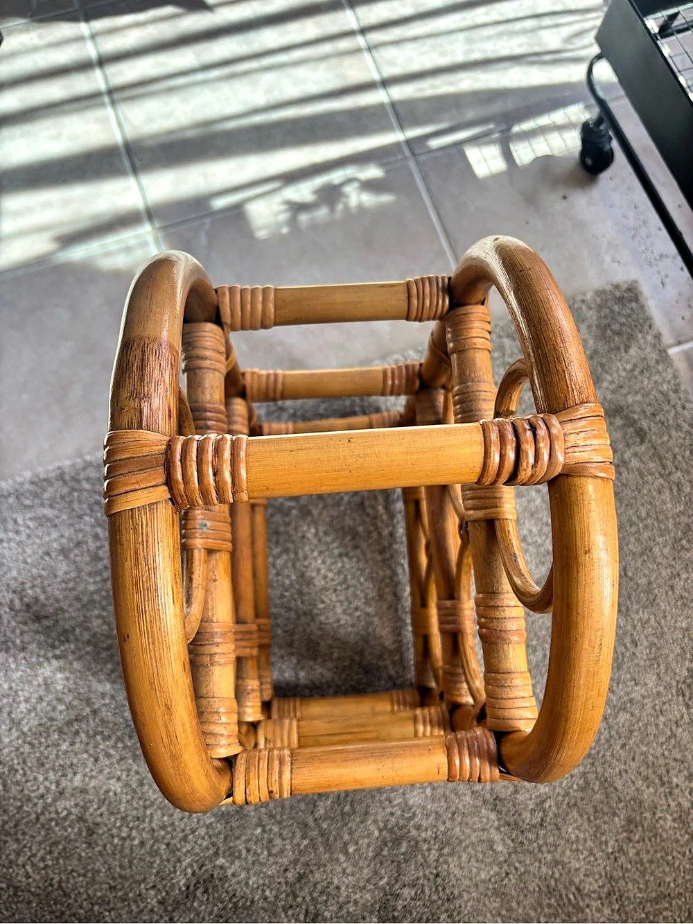 Rattan Wine Rack - Picture 3 of 10
